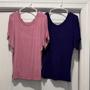 Women's Pink and Purple Tops